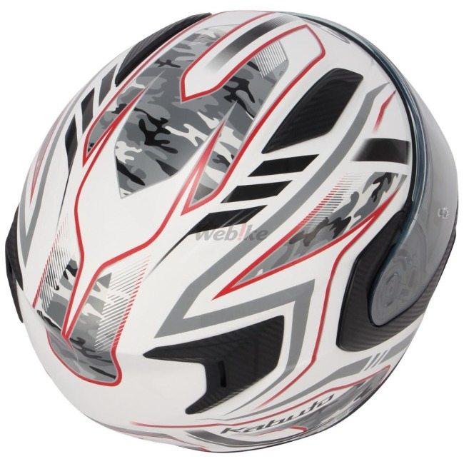 Kabuto ジェットヘルメット ホワイト/レッド OGK KABUTO オージーケーカブト RYUKI ENERGY [リュウキ エナジー