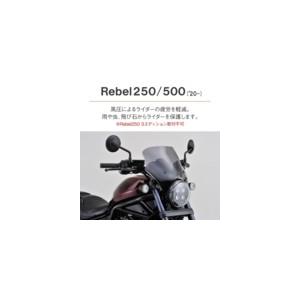 DAYTONA デイトナ ブラストバリアー(R) 車種別キット タイプ：スモーク Rebel250 Rebel500 Rebel300 HONDA ホンダ スクリーン 外装_4