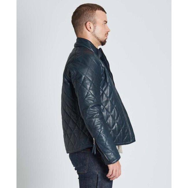 カドヤ　KADOYA DB9 ネイビー　Ｓ カドヤ（KADOYA） DB9 ジャケット 【K'S LEATHER】 サイズ：S レザー
