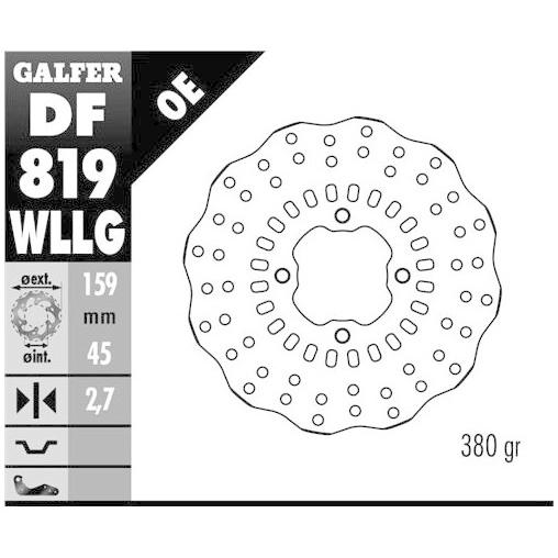 ネット限定 GALFER GALFER:ガルファー Rウエーブディスク リアディスク