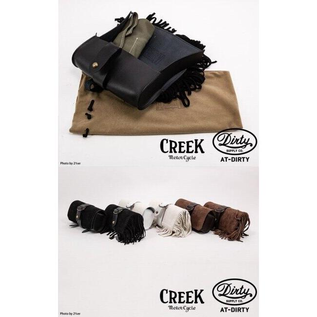 2%er ツーパーセンター 【CREEK MOTORCYCLE×AT-DIRTY】レザー フリンジ ツールバッグ バッグの画像