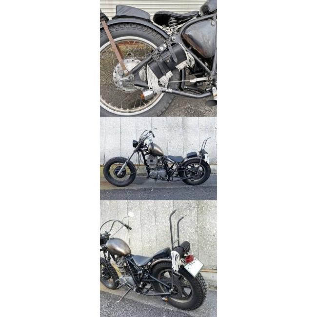 2%er ツーパーセンター 【CREEK MOTORCYCLE×AT-DIRTY】レザー フリンジ ツールバッグ バッグの画像