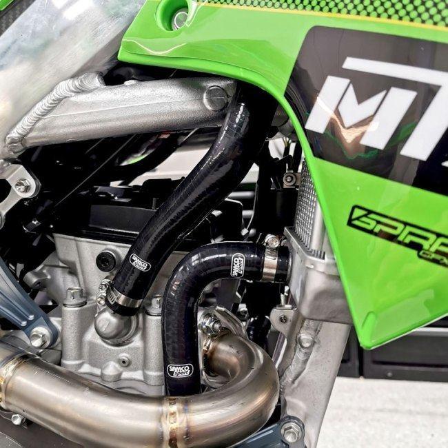 SAMCO SPORT サムコスポーツ クーラントホース(ラジエーターホース) カラー：グリーン KX 250 KAWASAKI カワサキ ラジエーター 冷却関連 エンジン_3