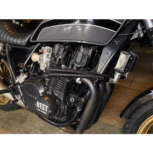 スピードショップイトウ - SPEED SHOP ITO J系9in10段横回しオイルクーラーキット ステーカラー：黒 / オイルクーラーコアカラー：黒 油絵の具空調設備
