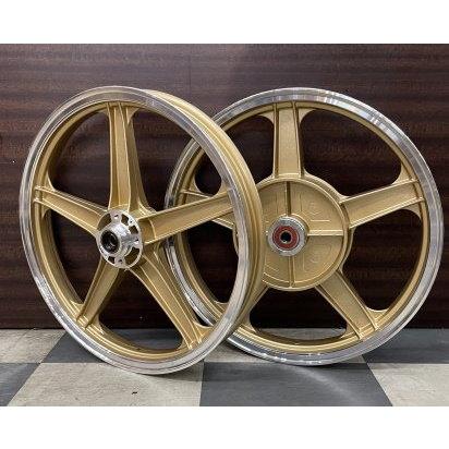 【美品】 KH250/400用 キャストホイール ミスティ MISTY ハヤシキャスト 前後セット KH250 KH400 KAWASAKI