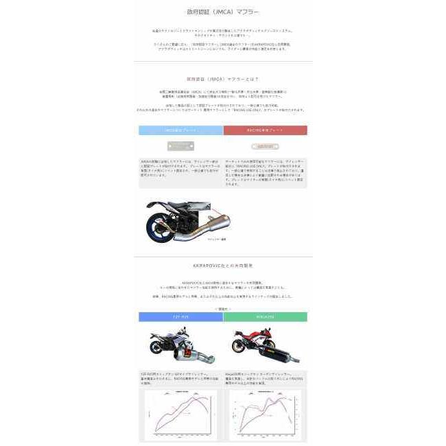 AKRAPOVIC アクラポビッチ 政府認証 レーシングラインマフラー(2-1) MT-07 XSR700 YAMAHA ヤマハ フルエキゾーストマフラー マフラー_7