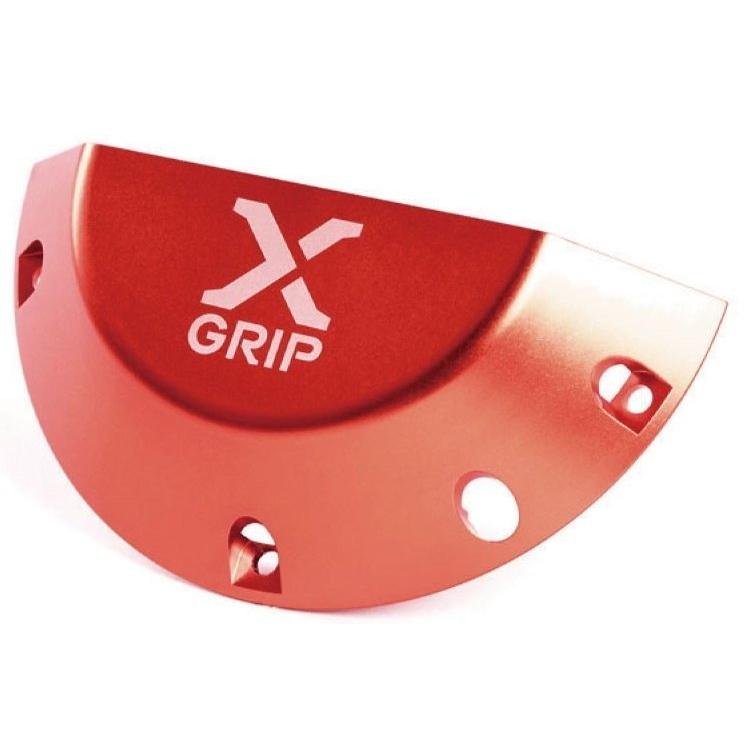 X-GRIP エックスグリップ クラッチカバーガード カラー：レッド EXC 250 300 TE EC KTM HUSQVARNA ハスクバーナ GASGAS ガスガス クラッチカバー エンジン