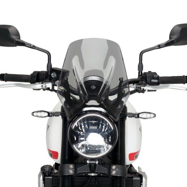 Puig プーチ ニュージェネレーションNKスクリーン (SPORT) カラー：ブラック TRIDENT 660 TRIUMPH トライアンフ スクリーン 外装_1