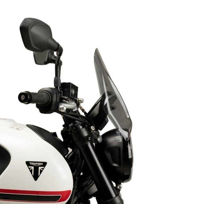Puig プーチ ニュージェネレーションNKスクリーン (SPORT) カラー：ブラック TRIDENT 660 TRIUMPH トライアンフ スクリーン 外装_2