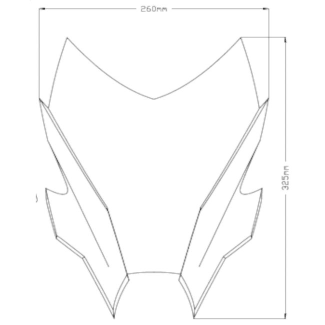 Puig プーチ ニュージェネレーションNKスクリーン (SPORT) カラー：ブルー MT-09 SP YAMAHA ヤマハ スクリーン 外装