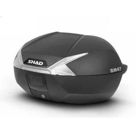 SHAD シャッド SH47 トップケース カラー：無塗装ブラック／カーボン調パネル（メーカー品番：D0B47106） トップケース・テールボックス 車体用バッグ・ケース