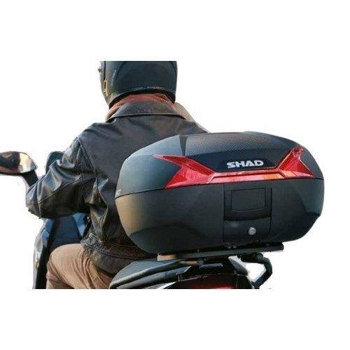 SHAD シャッド SH47 トップケース カラー：無塗装ブラック／カーボン調パネルレッド（メーカー品番：D0B47206） トップケース・テールボックス_2