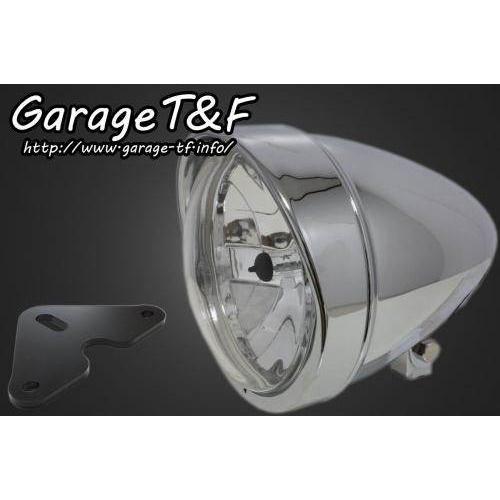 Garage T＆F - Garage T\u0026F 車宿り 5.75inロケット花火ともし火＆ライトステー(手あいF)一揃いの道具 ロケット花火ともし火仕上：メッキ仕上 SUZUKI スズキ 前照灯 ともし火類 車、バイク、自転車-ヘッドライトASSY-バイク