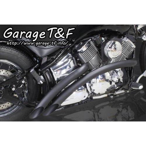 Garage T&F Garage T&F:ガレージ T&F ベントマフラータイプ1 仕上げ：耐熱ブラック仕上げ ドラッグスター1100 ドラッグスター1100クラシック｜webike02｜02