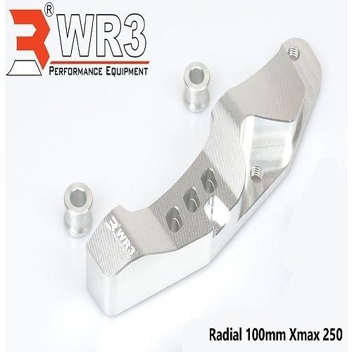 WR3 ダブルアールスリー フロントキャリパーサポート BREMBO用 取付ピッチ：100mm / カラー：シルバー XMAX 250 XMAX300 YAMAHA ヤマハ ブレーキ | WR3 | 03
