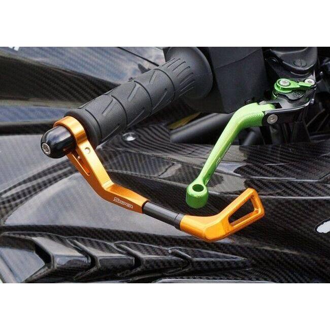 SNIPER スナイパー アルミ製ブレーキレバーガード カラー：ゴールド KAWASAKI カワサキ レバーガード ハンドル_1