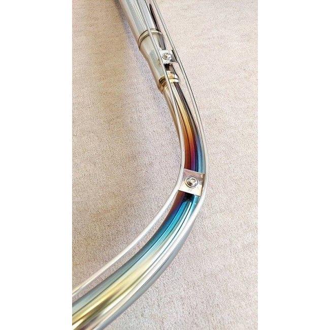 スカブCJ44beamsマフラー SUS441 エスユーエス441 【MOTO PEAKY】メガホンアップマフラー