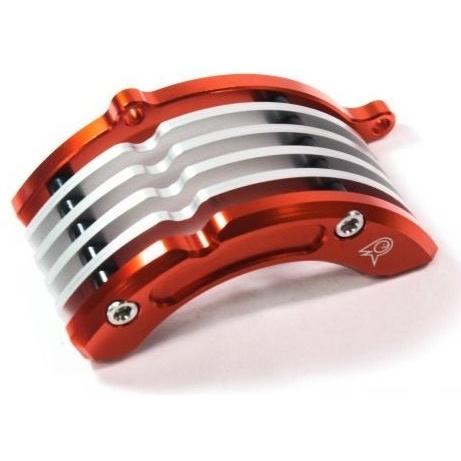 PIRANHA PIRANHA:ピラニア Engine Guard Set Vent Fin (Ver.II) ［Hand Clutch］ Z-125 PRO カラー：Red Z125 PRO KAWASAKI カワサキ｜webike02｜03