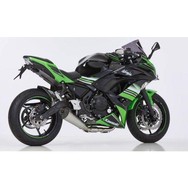 SHARK シャーク DSX-7 Complete Exhaust System (2-1) スリップオンマフラー カラー：シルバー Ninja 650 Z650 RS KAWASAKI カワサキ マフラーの画像