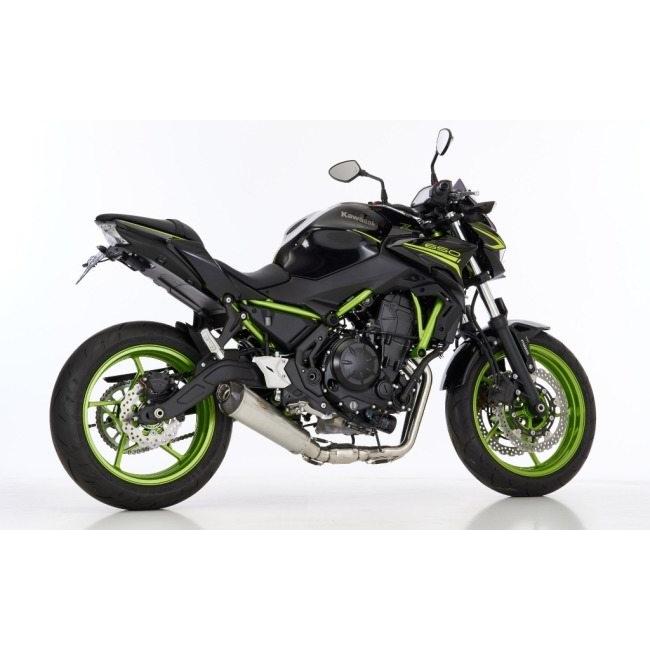 SHARK シャーク DSX-7 Complete Exhaust System (2-1) スリップオンマフラー カラー：シルバー Ninja 650 Z650 RS KAWASAKI カワサキ マフラーの画像