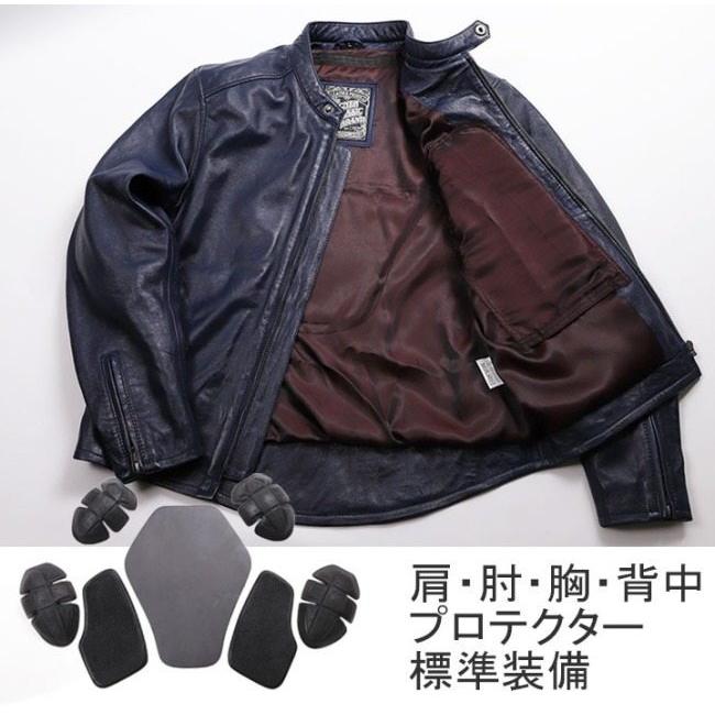 DEGNER（デグナー） シングル ライダース ジャケット サイズ：L レザー