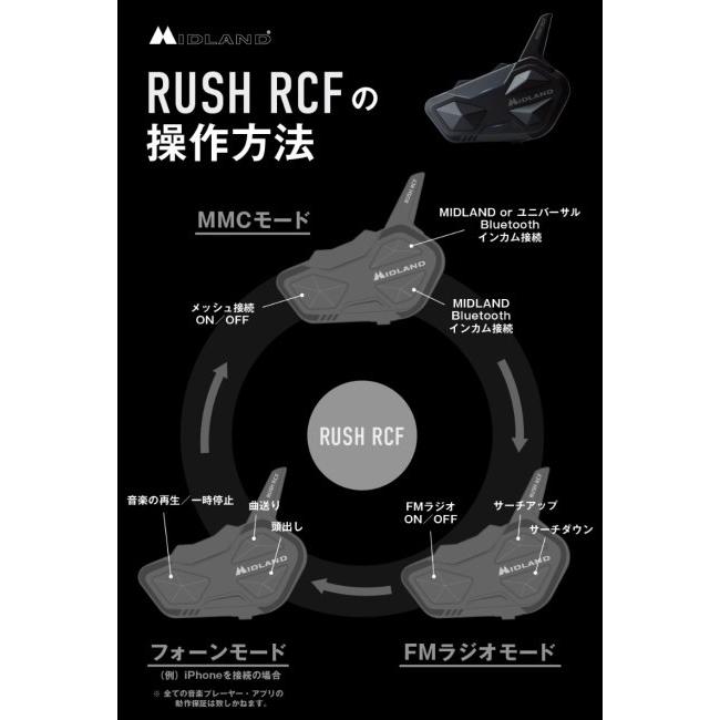 MIDLAND ミッドランド RUSH RCF タイプ：ツインパック｜webike02｜15