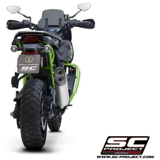 SC-PROJECT SCプロジェクト アドベンチャー スリップオンサイレンサー【公道走行可】 本体材質：マットブラック PAN AMERICA 1250 スリップオンマフラーの画像