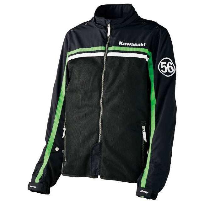 カワサキ（Kawasaki） カワサキ×56design ハーフメッシュパーカー