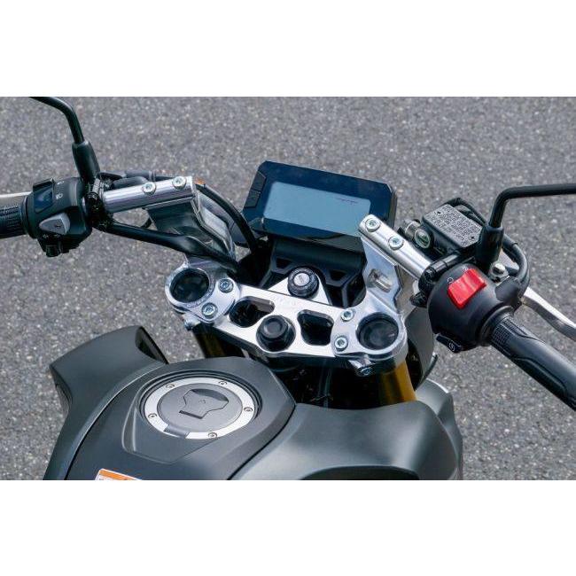 OVER オーヴァー スポーツライディングハンドルキット カラー：シルバーアルマイト仕上げ GROM HONDA ホンダ ハンドルキット ハンドルの画像