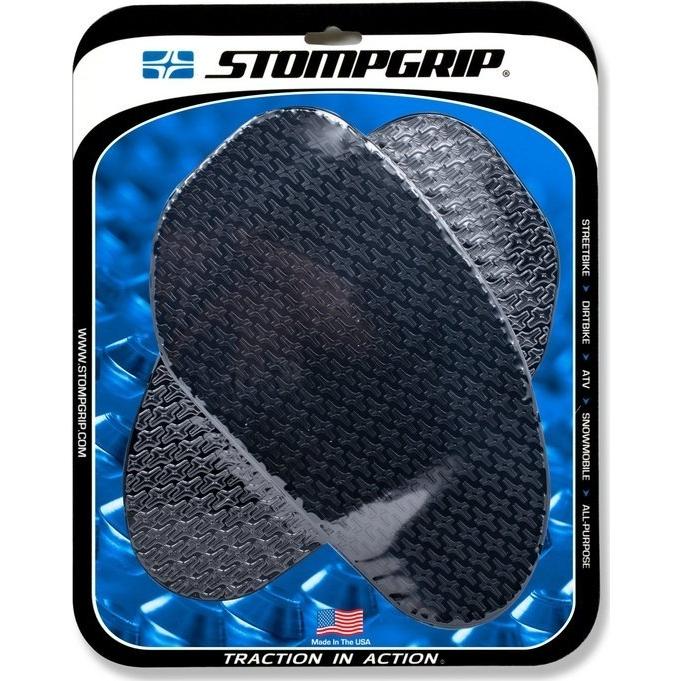 STOMPGRIP - ストンプグリップ トラクションパッド ラージ アイコン 色つや：黒いこと 貯蔵タンクパッド 貯蔵タンクかかわり合い 飾りつけ タンク、燃料系-タンクパッド
