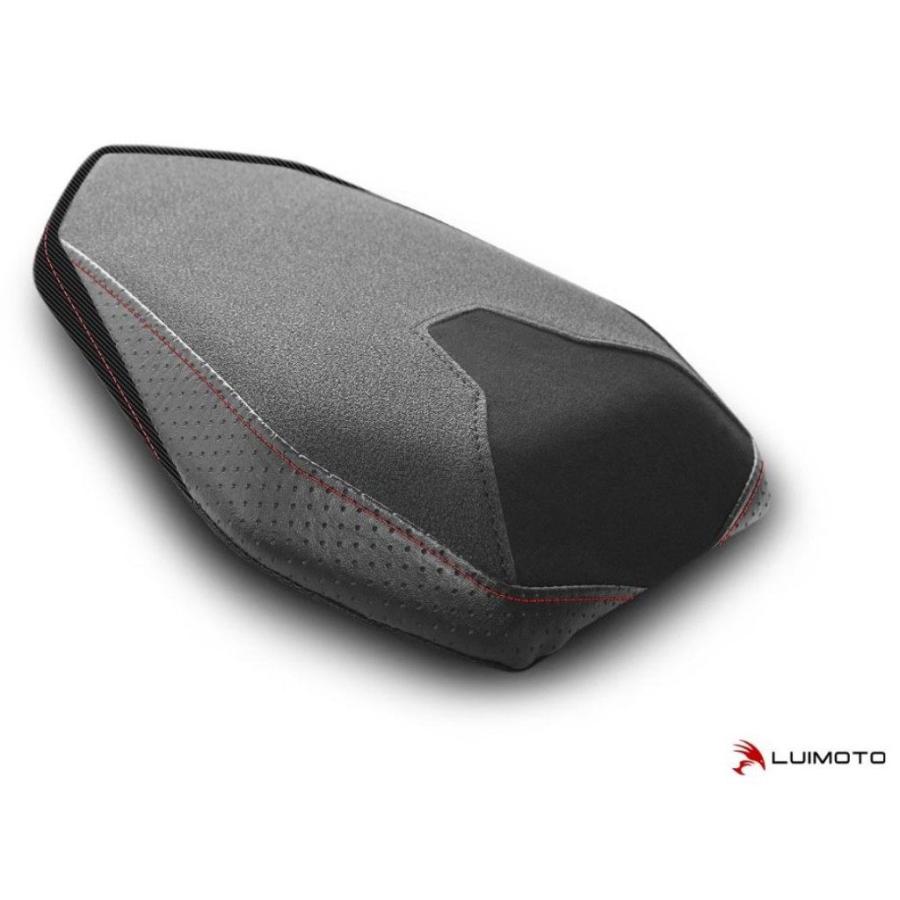 LUIMOTO ルイモト リアシートカバー Motorsports カラー／素材：スエード／TEC-GRIP／PERF ブラック／CF ブラック／レッド ステッチ S1000R BMW シートカバー