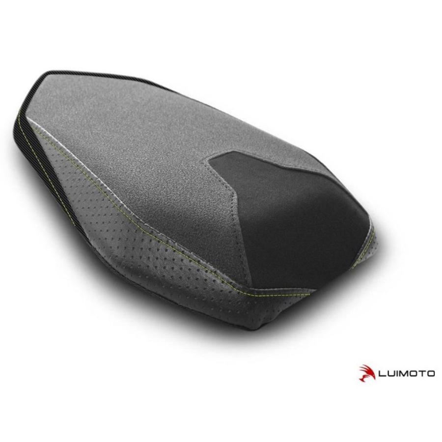 LUIMOTO ルイモト リアシートカバー Motorsports カラー／素材：スエード／TEC-GRIP／PERF ブラック／CF ブラック／ネオン イエロー ステッチ S1000R BMW 外装