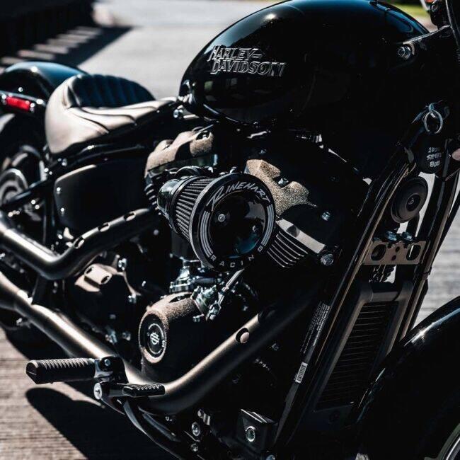 Rinehart ラインハート Moto Series 90° Velocity エアクリーナー カラー：ブラック スポーツスター HARLEY-DAVIDSON ハーレーダビッドソン 吸気関連 エンジン_1