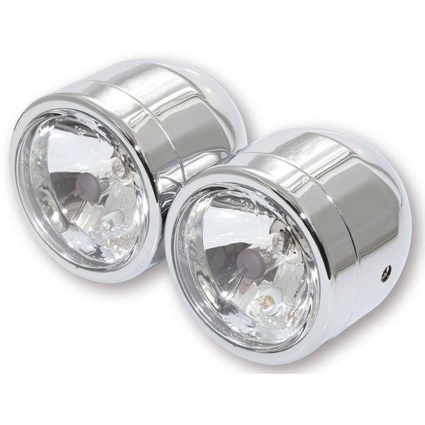 Shin-Yo シンヨー Double spotlight chrome-plated 2x H4 55/60 フォグランプ 灯火類 電装系