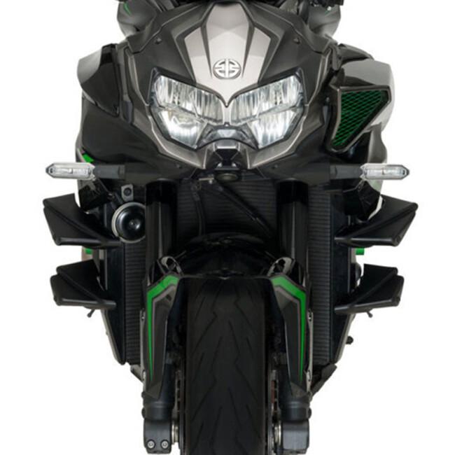 Puig プーチ サイドダウンフォースネイキッドスポイラー カラー：レッド Z H2 SE KAWASAKI カワサキ スポイラー・ウイング 外装の画像
