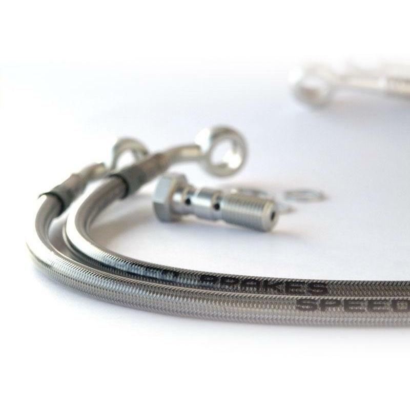 TECNIUM TECNIUM:テクニウム SPEEDBRAKES Aviation Brake Hose Stainless Steel／Blue Banjo R 1100 RT ABS BMW BMW｜webike02