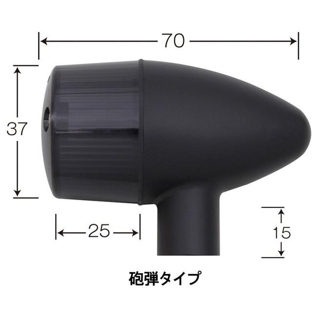 POSH Faith ポッシュ フェイス クラシカル 砲弾タイプ ウインカーキット レンズカラー：スモーク / ボディカラー：ブラック Z900RS CAFE Z650RS ウインカー_3