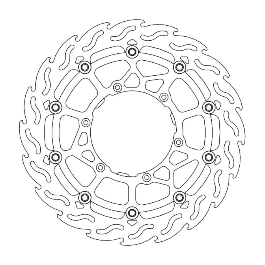 MOTOMASTER モトマスター 320mm スーパーモト レーシング フロントフレイムブレーキディスク FANTIC XEF 250 450 WR F Enduro GP  YAMAHA ヤマハ ブレーキ | ブランド登録なし