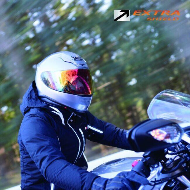 EXTRA SHIELD エキストラシールド CJ-3 ミラーシールド カラー：ダークスモークベース／レッドミラー EX-ZERO J・O ヘルメットシールド ヘルメット | EXTRA SHIELD | 09