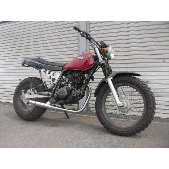 TW200 225 フルエキ　RSヨコタ　ファネルマフラー　かち上げマフラー TW200 225 フルエキRSヨコタファネルマフラーかち上げマフラー