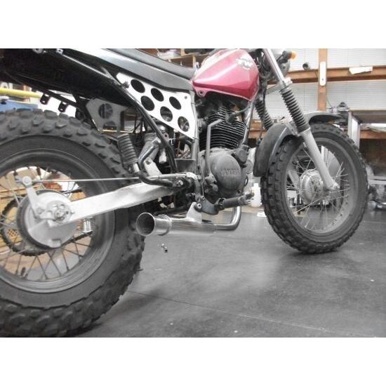 TW200 225 フルエキ　RSヨコタ　ファネルマフラー　かち上げマフラー RSヨコタ レーシングショップヨコタ クワイエットファネル TW200