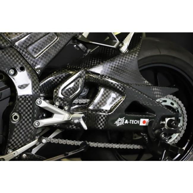 A-TECH エーテック スイングアームカバー 素材：CDC 平織ドライカーボン / タイプ：左右セット CBR1000RR-R HONDA ホンダ スイングアームカバー・プロテクターの画像