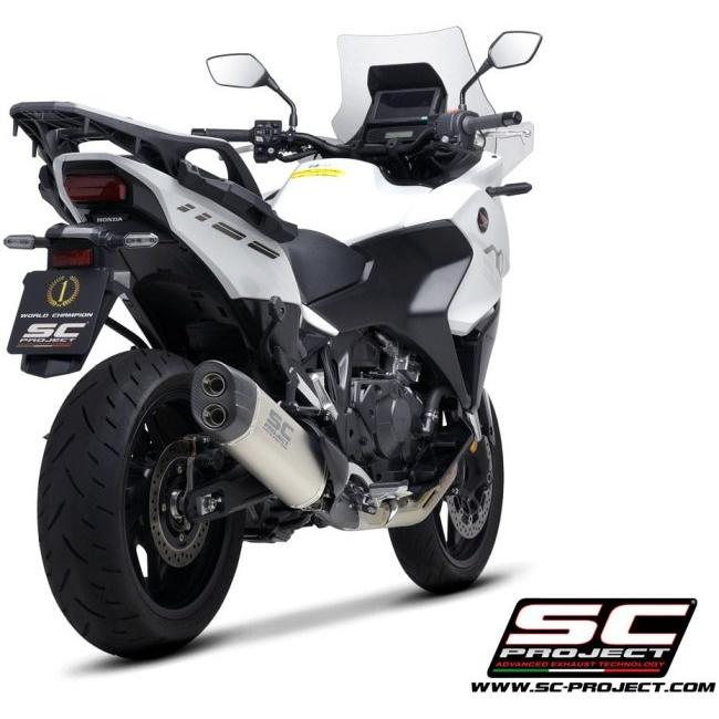 SC-PROJECT SCプロジェクト アドベンチャー スリップオンサイレンサー【公道走行可】 本体材質：マットブラック NT1100 HONDA ホンダ スリップオンマフラーの画像