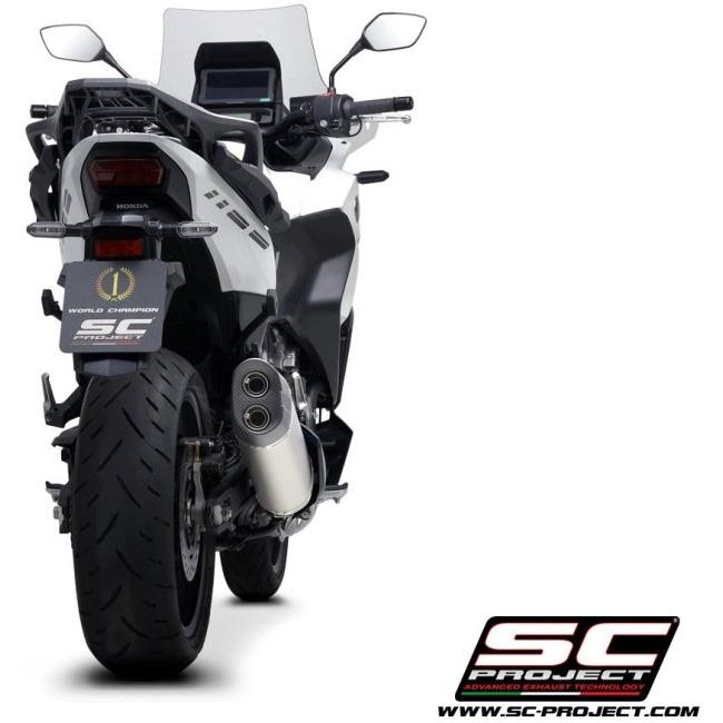 SC-PROJECT SCプロジェクト アドベンチャー スリップオンサイレンサー【公道走行可】 本体材質：マットブラック NT1100 HONDA ホンダ スリップオンマフラーの画像