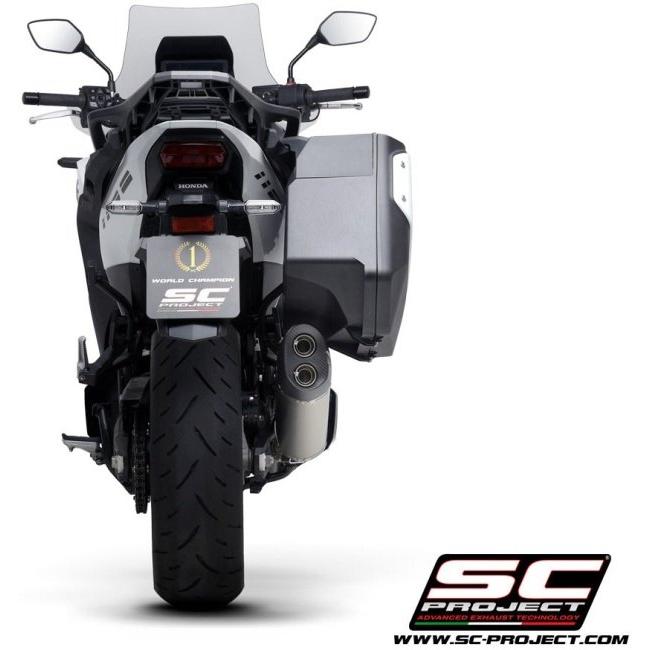 SC-PROJECT SCプロジェクト アドベンチャー スリップオンサイレンサー【公道走行可】 本体材質：マットブラック NT1100 HONDA ホンダ スリップオンマフラーの画像