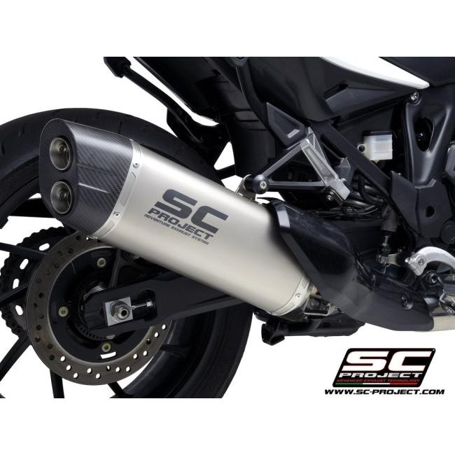 SC-PROJECT SCプロジェクト アドベンチャー スリップオンサイレンサー【公道走行可】 本体材質：マットブラック NT1100 HONDA ホンダ スリップオンマフラーの画像