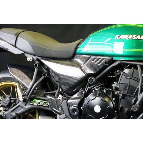 A-TECH エーテック サイドカバー 素材：TC 綾織カーボン / タイプ：左右セット クリアー塗装：なし Z650RS KAWASAKI カワサキ サイドカウル・サイドカバー 外装_1