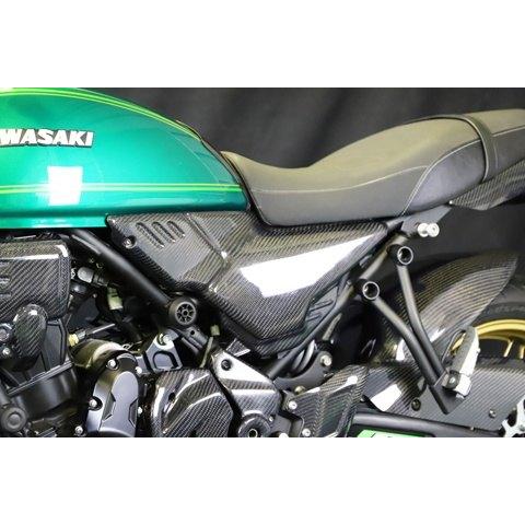 A-TECH エーテック サイドカバー 素材：TC 綾織カーボン / タイプ：左右セット クリアー塗装：なし Z650RS KAWASAKI カワサキ サイドカウル・サイドカバー 外装_4