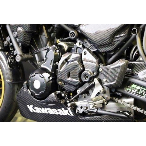 A-TECH エーテック フロントスプロケットカバー 素材：FRP黒(FB) / クリアー塗装：あり Z650RS KAWASAKI カワサキ スプロケットカバー 外装_3