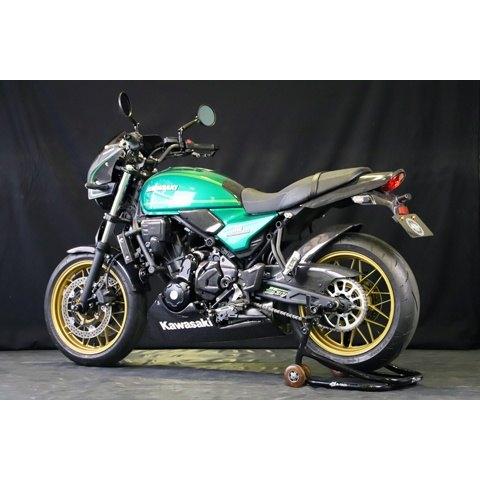 A-TECH エーテック ヒールガードSPL 素材：CK カーボンケブラー / タイプ：左側 クリアー塗装：あり Z650RS KAWASAKI カワサキ ヒールガード ステップ 足回り